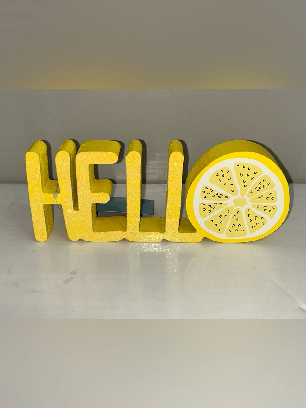 The Spring Shop Ceramic Mini Mug & Yellow Hello Lemon Decor Set